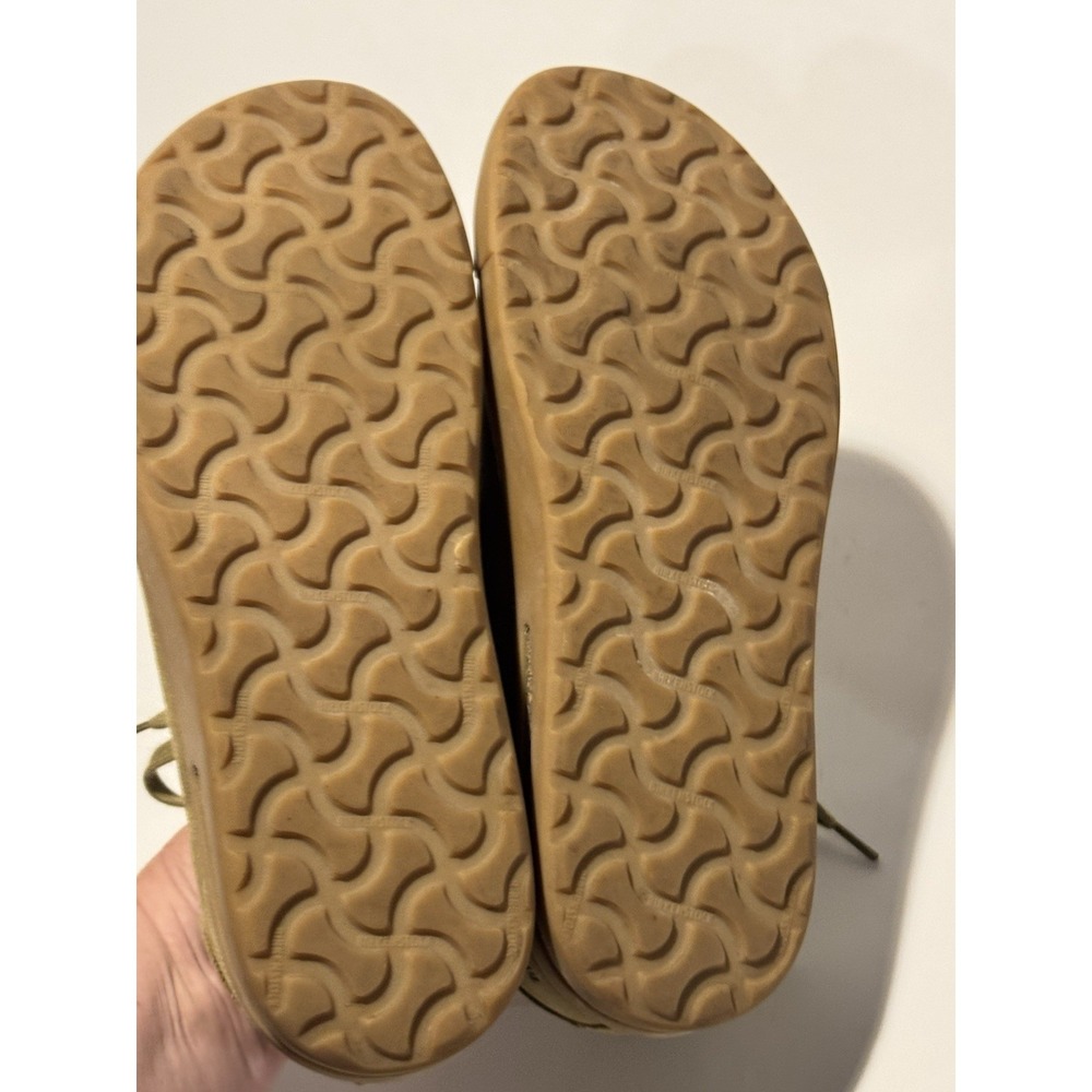 BIRKENSTOCK Bend Low 39 / 8 Khaki Suede Sneakers Lace-up Shoes - Picture 6 of 9